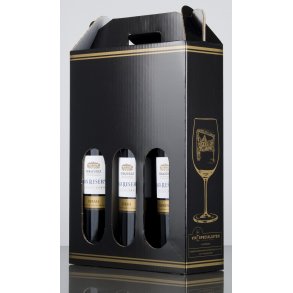 Gavekarton til 3 flasker