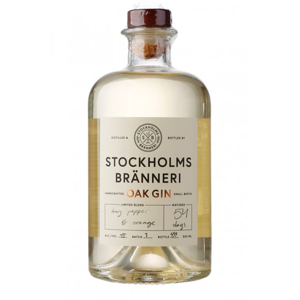 Stockholms Brnneri Oak Gin 45%,, 50cl