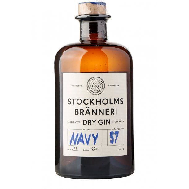 Stockholms Brnneri Navy Strenght Gin 57%, 50cl